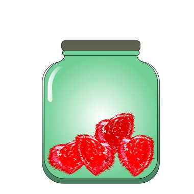 dikenli kalpleri bir cam kavanozun içinde depolanan