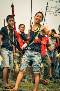Nagaland Hindistan'da Wanching