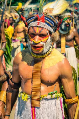 Papua Yeni Gine'de Enga gösterisi