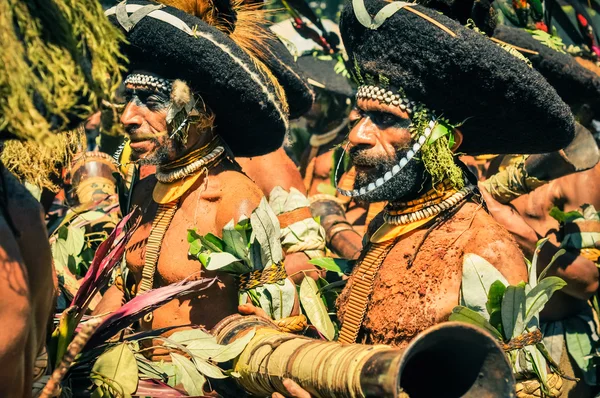 Men in costumes — Stock Photo, Image