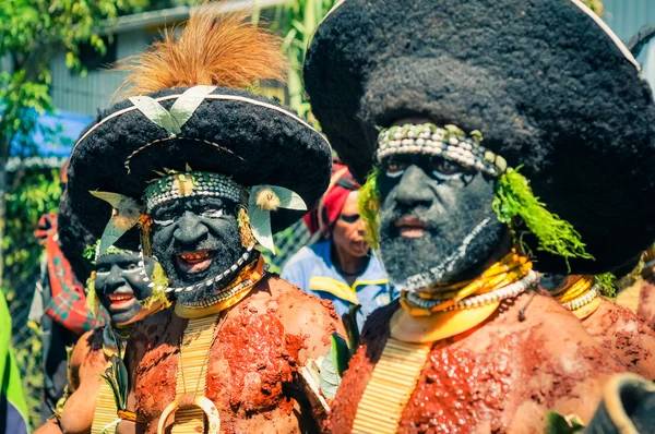 Tradiciones en Enga — Foto de Stock