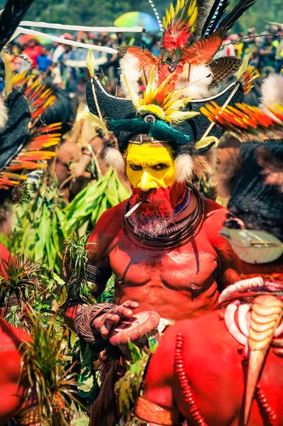 Fumador em Papua-Nova Guiné — Fotografia de Stock