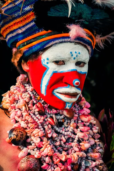 Woman at Hagen show in Papua New Guinea — Stock Photo, Image