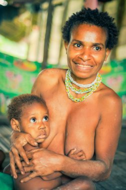 Anne ve çocuk Endonezya