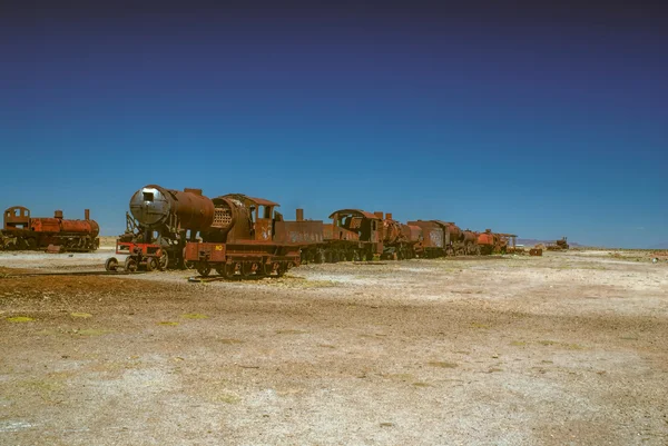 Locomotive graveyard — Stock Photo, Image