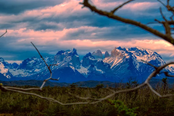 Wieczór Torres del Paine — Zdjęcie stockowe