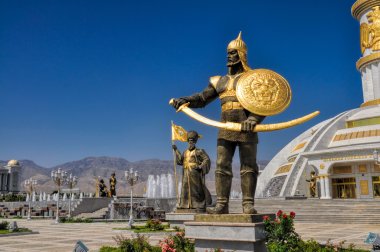 Monument of independence in Ashgabat clipart