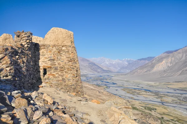 在塔吉克斯坦的堡垒废墟 — 图库照片