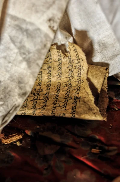 Textos budistas antigos — Fotografia de Stock