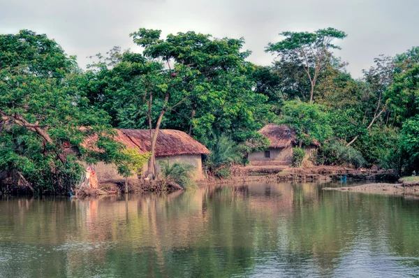 Pueblo en Bangladesh — Foto de Stock