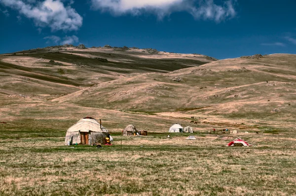 Yurte in Kirghizistan — Foto Stock