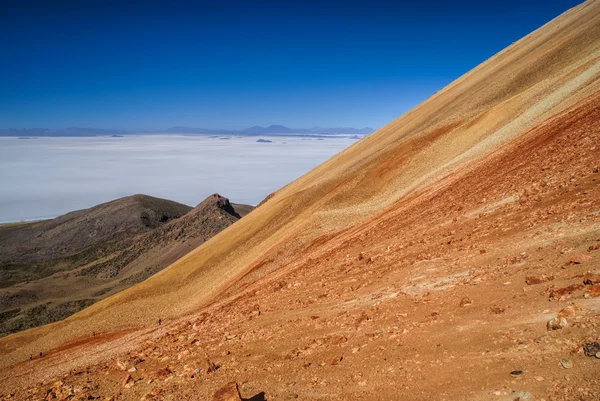 Farbige Berge in Bolivien lizenzfreie Stockbilder