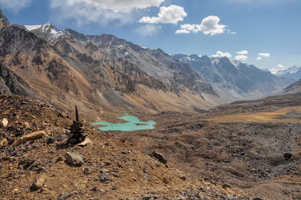 Valle árido en Tayikistán — Foto de Stock