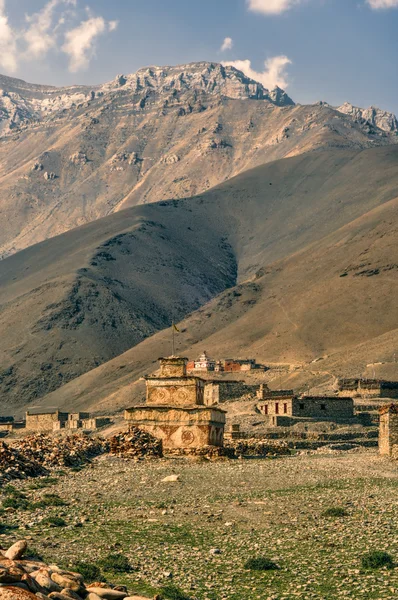 Vieux village népalais — Photo