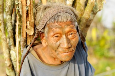 Old man in Nagaland, India