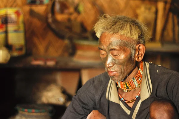 Old man in Nagaland, India — Stock Photo, Image