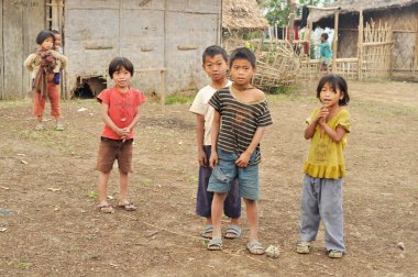Small kids in Nagaland, India