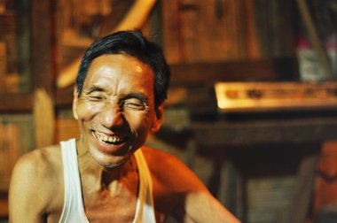 Laughing man in Nagaland, India