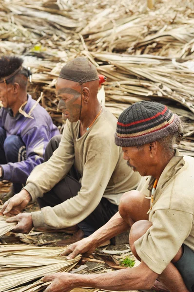 Hombres trabajando en Nagaland, India —  Fotos de Stock