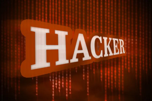 Uyarı hacker — Stok fotoğraf