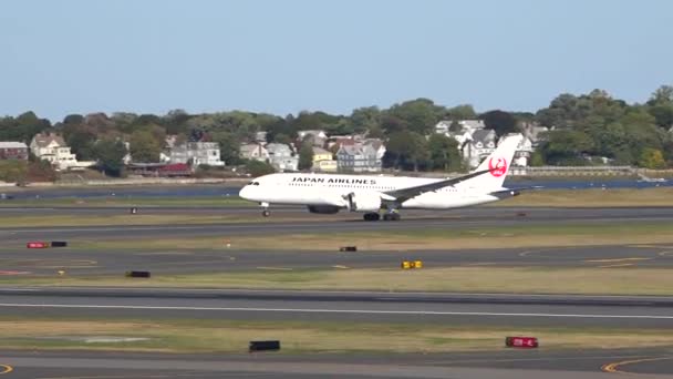 Japón Airlines Boeing 787 — Vídeos de Stock