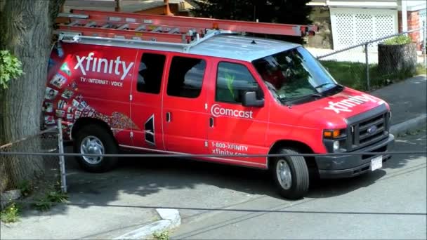 Comcast Xfinity Van — Video Stock