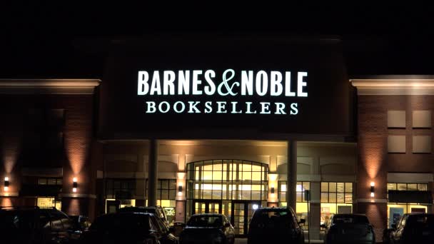 Barnes i noble księgarzy — Wideo stockowe