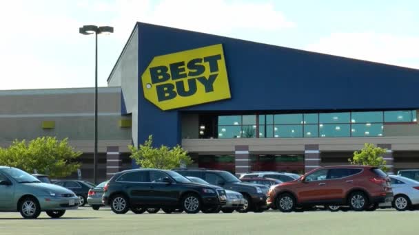 Best Buy Store Parking Lot — Stock Video