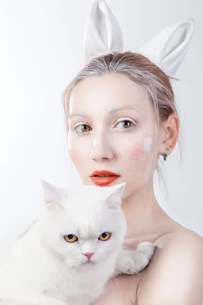 Awesome kaukasischen attraktiven sexy Mode-Modell mit roten (Ingwer — Stockfoto