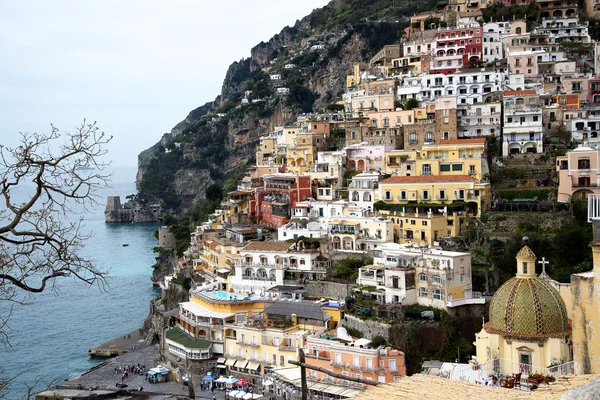 The beautiful town of Positano in the Bay of Salerno in Italy — Stock Photo, Image