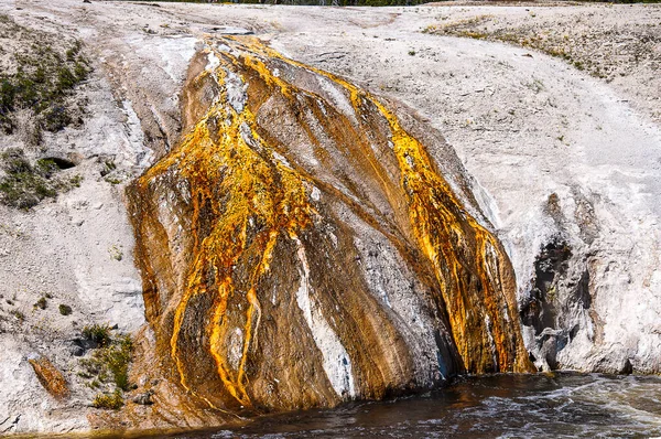 Active Geysers Geothermal Pools Yellowstone National Park Yellowstone World First — Stock Photo, Image