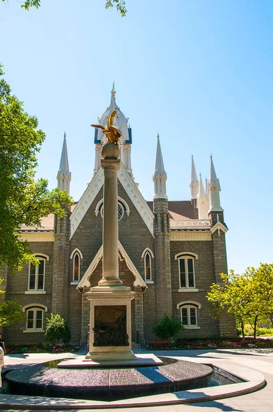 City Founded 1847 Brigham Young His Mormon Followers Who Irrigated — Stock Photo, Image