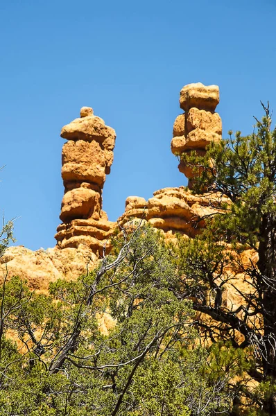 Pepperpot Sziklák Red Rock Kanyonban Red Rock Canyon Látható Strip — Stock Fotó