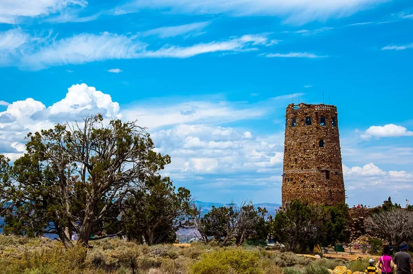 Desert View Strážná Věž Byla Postavena Roce 1932 Jedním Nejznámějších — Stock fotografie