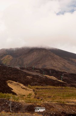 Etna, Sicilya 'nın doğu kıyısında Messina ve Catania yakınlarındaki etkin bir stratovolcano. Avrupa 'nın en büyük aktif yanardağıdır ve şu anda 9922 feet yüksekliğindedir..