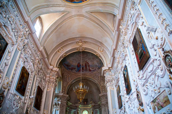 Taormina Városának Építészete Templomai Szicília Szigetén Óváros 300 Fekszik Tengertől — Stock Fotó