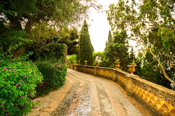 Taormina Sicílii Největší Požitky Nádherná Villa Comunale Byl Výtvor Lady — Stock fotografie