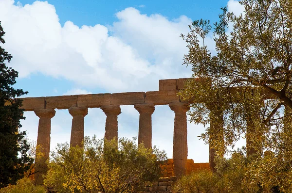 Agrigente Sicile Couvre Une Vaste Zone Appelée Vallée Des Temples — Photo