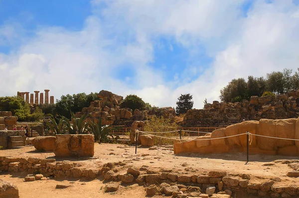 Agrigento Σικελία Καλύπτει Μια Τεράστια Περιοχή Που Ονομάζεται Κοιλάδα Των — Φωτογραφία Αρχείου