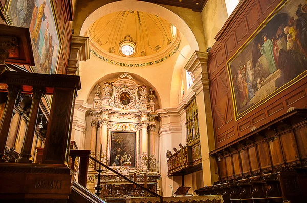 Interior of the Duomo or cathedral in Siracusa or Syracuse in Sicily Italy. The city is noted for its rich Greek history, culture,  architecture and association to Archimedes, playing an important role in ancient times it is now over 2,700 years old