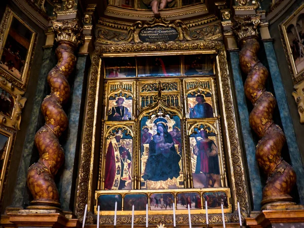 Schöner Altar Einer Der Kirchen Oder Paläste Turin Italien Dies — Stockfoto