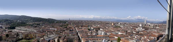 Панорама Города Турин Смотровой Площадки Mole Mole Antonelliana Имеет Смотровую — стоковое фото