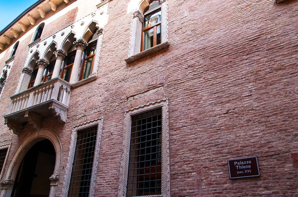 Palazzo Thiene Palacio Del Siglo Xvi Vicenza Norte Italia Diseñado — Foto de Stock