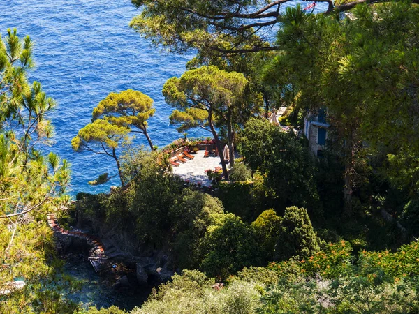 Portofino Italian Fishing Village Vacation Resort Famous Its Picturesque Harbour — стоковое фото