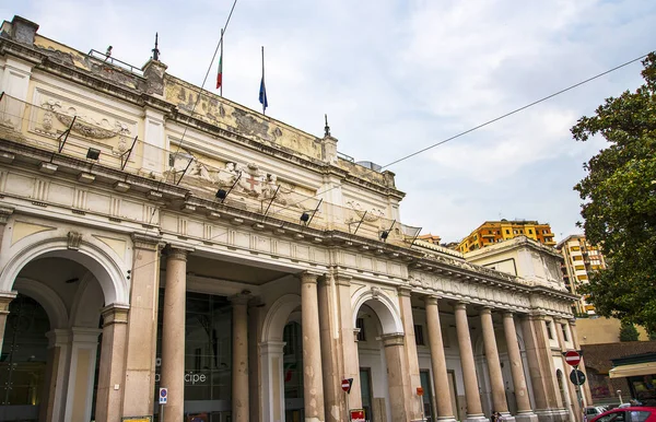 Fachada Estação Ferroviária Príncipe Génova Itália Estação Ferroviária Genova Piazza — Fotografia de Stock
