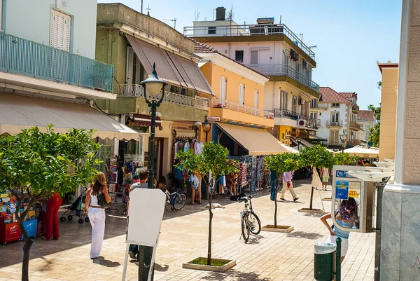Rue Principale Dans Ville Argostoli Qui Est Capitale Képhalonie Qui — Photo