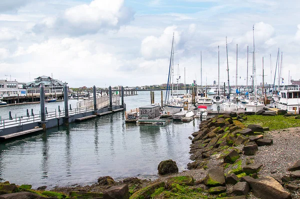 Marina Waterfront Boston Massachusetts Eua — Fotografia de Stock