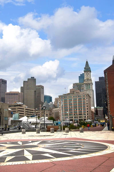 Custom House Tower First Skyscraper Mckinley Square Financial District Neighborhood — Stock Photo, Image