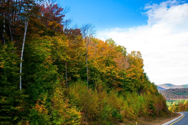 Rivieren Meren Bergen Van New England Herfst Herfstkleuren Van Noordoostelijke — Stockfoto