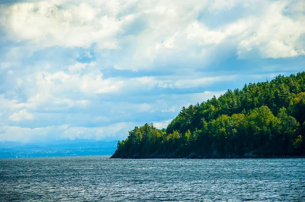 Rzeki Jeziora Góry Nowej Anglii Jesienią Jesienne Kolory Północno Wschodnich — Zdjęcie stockowe